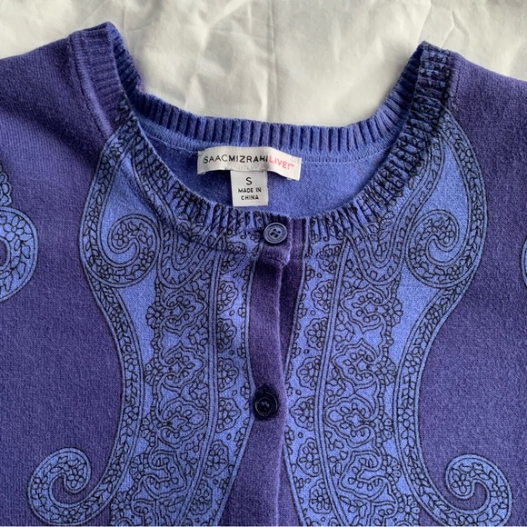 Isaac Mizrahi Live cardigan button front - Picture 4 of 9